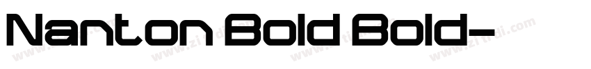 Nanton Bold Bold字体转换